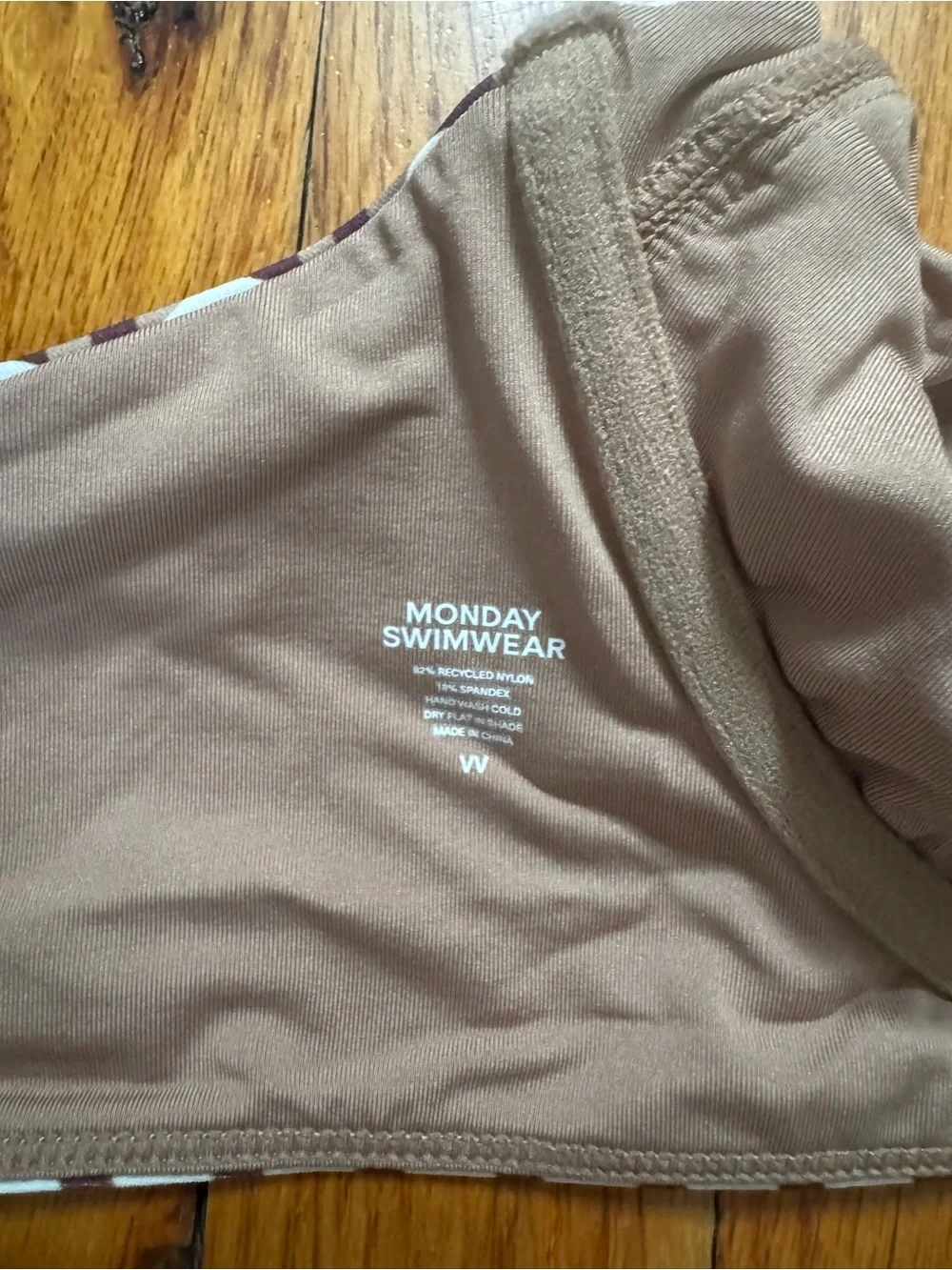Monday Swimwear Sorrento Top HUSK GEO Size VV